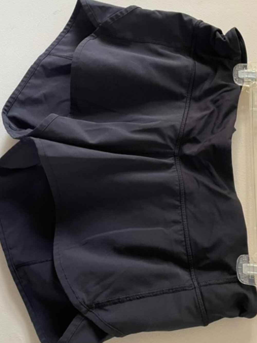 Lululemon black Classic-Fit Split Speed Shorts Sz 8